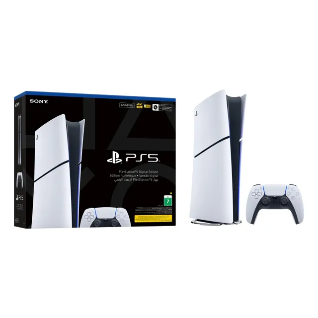 Sony PlayStation 5 Digital Edition Console, Version, with DualSense Wireless Controller