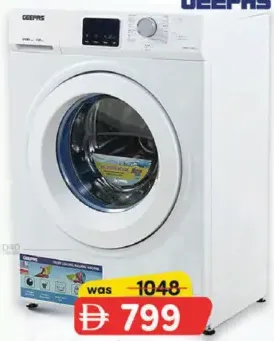 Geepas Fully Automatic Washing Machine Front Load Gwmf71200L
