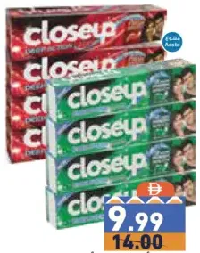 Closeup معجون أسنان كلوس أب