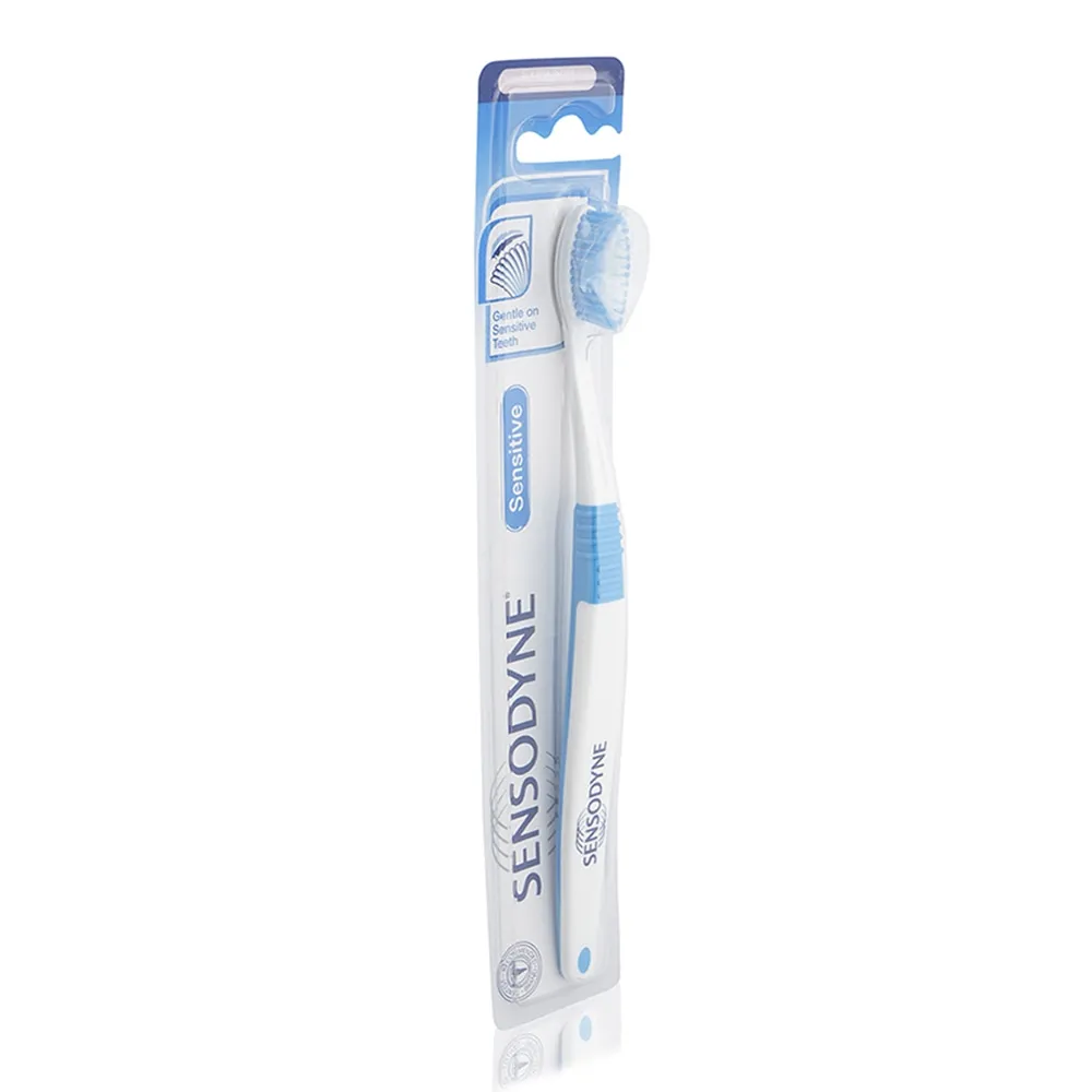 Sensodyne فرشاة أسنان حساسة ناعمة جداً للأسنان الحساسة، متعدد الألوان
