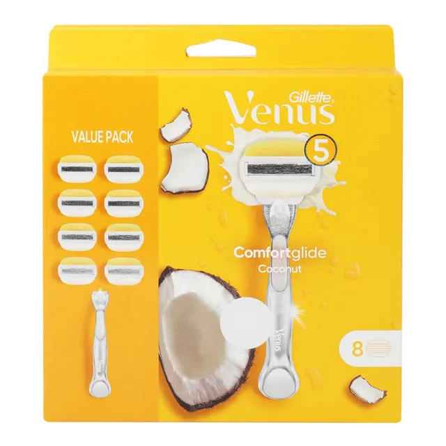 Gillette Venus Comfortglide Coconut Razor Set - 9 Pieces