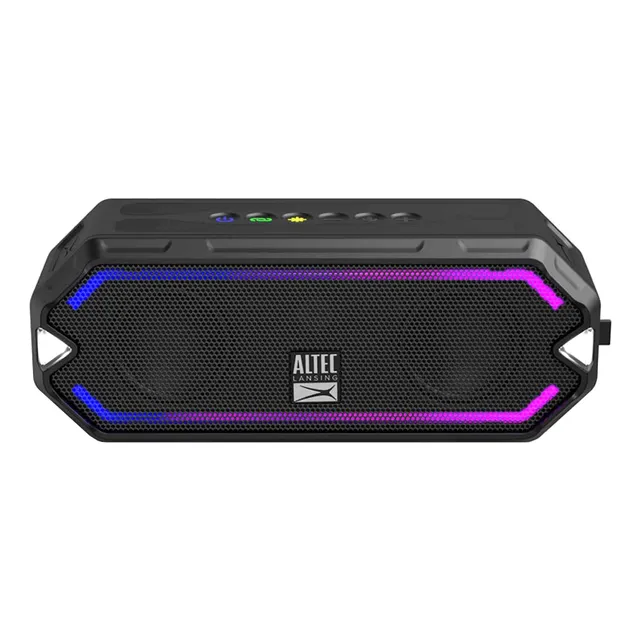 Altec Lansing HydraJolt Wireless Bluetooth Portable Waterproof Speaker IMW1200 Black