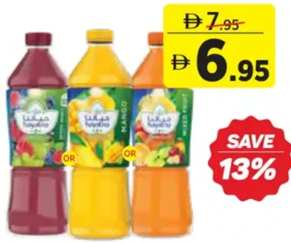 Hayatna Mango/Berry/Mixed Fruit Nectar Juice