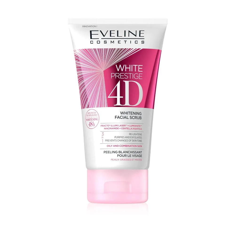 Eveline مقشر وجه وايت برستيج 4D W 150ml