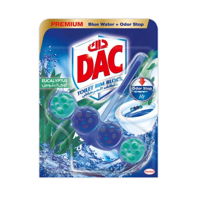 Dac Blue Active Toilet Rim Block Eucalyptus