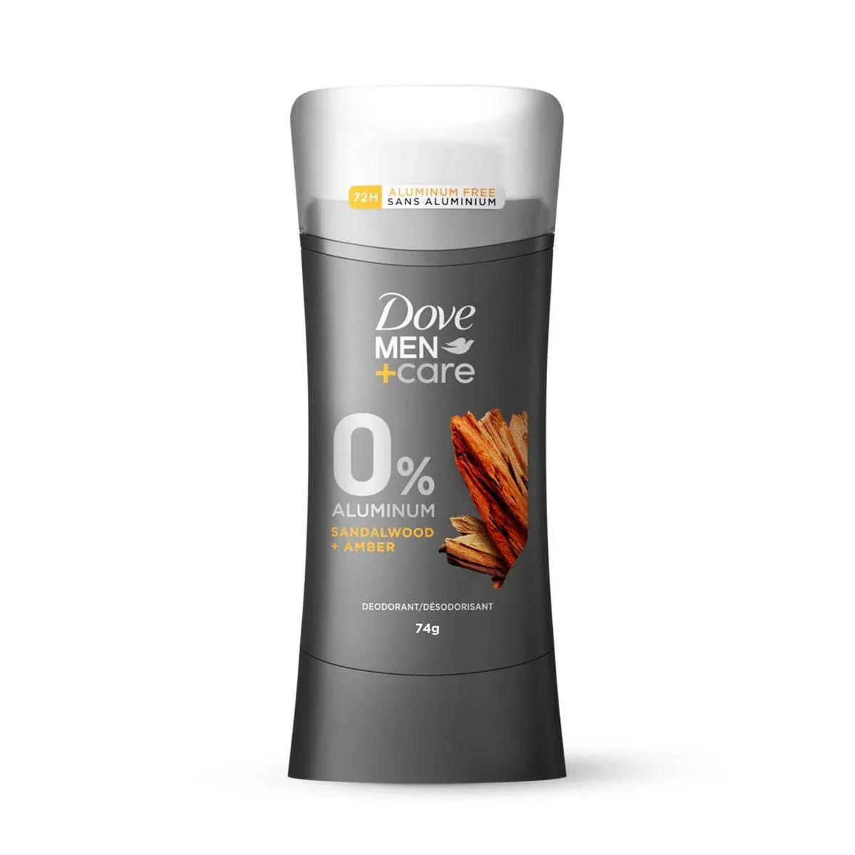 Dove Men + Care عود مزيل عرق 0% ألمنيوم بخشب الصندل والعنبر