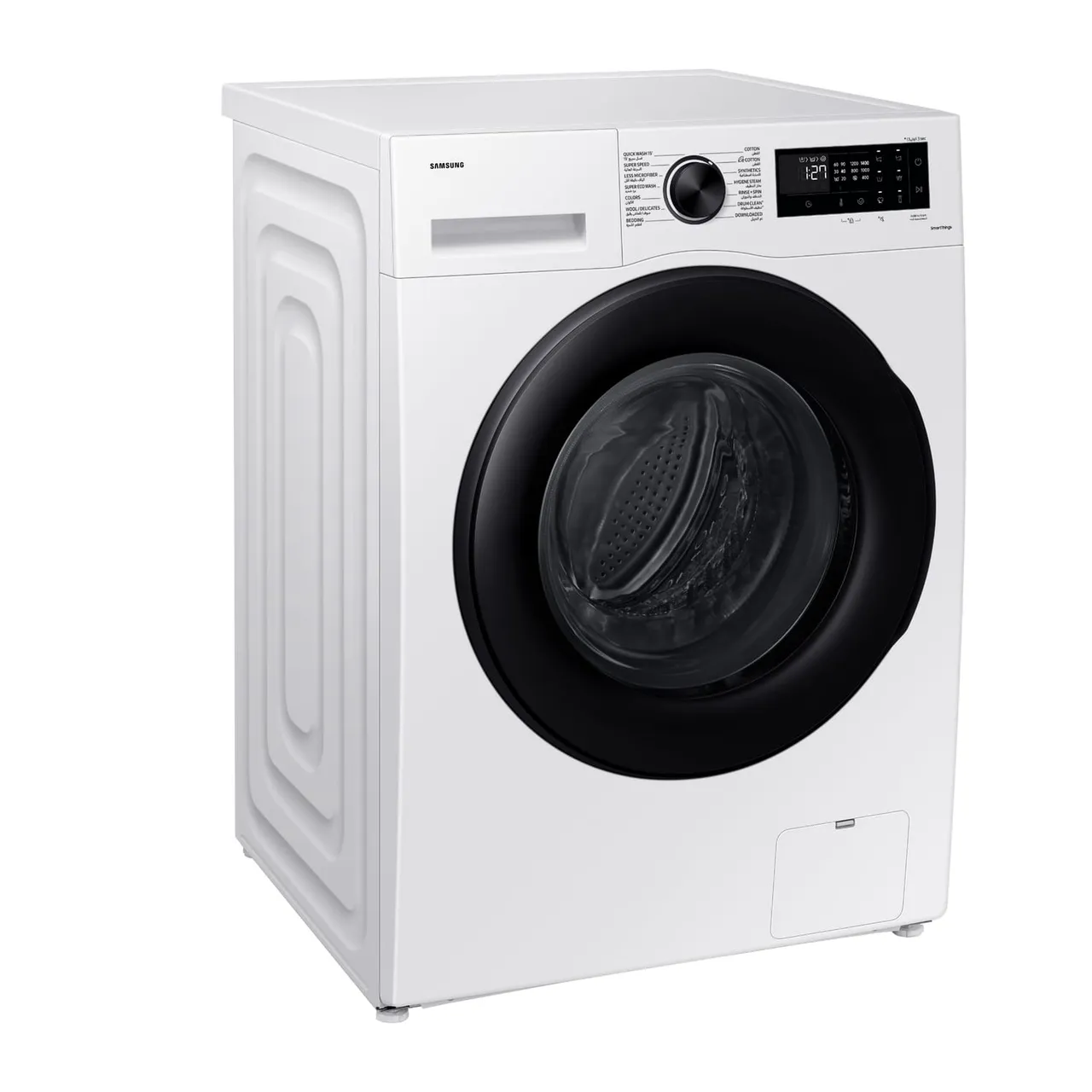 Samsung غسالة تحميل أمامي، 1400 RPM، أبيض، WW10CGC04DAEGU