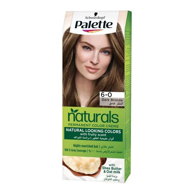 Palette Permanent Naturals Colours Creme With Argan Oil 6-0 Dark Blonde 1 pkt