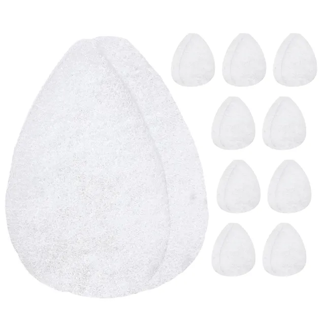impresa Facial Sponge - Daily Deep Cleansing Face Scrubber - Gentle Exfoliating Pads for Dead Skin Removal - Reusable Face Scrub Pads for Normal to Oily Skin (White, Thick