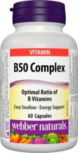 webber B50 Complex B-Vitamins 60 Capsules
