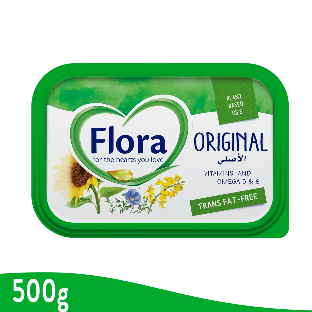 Flora دهن نباتي أصلي قابل للدهن