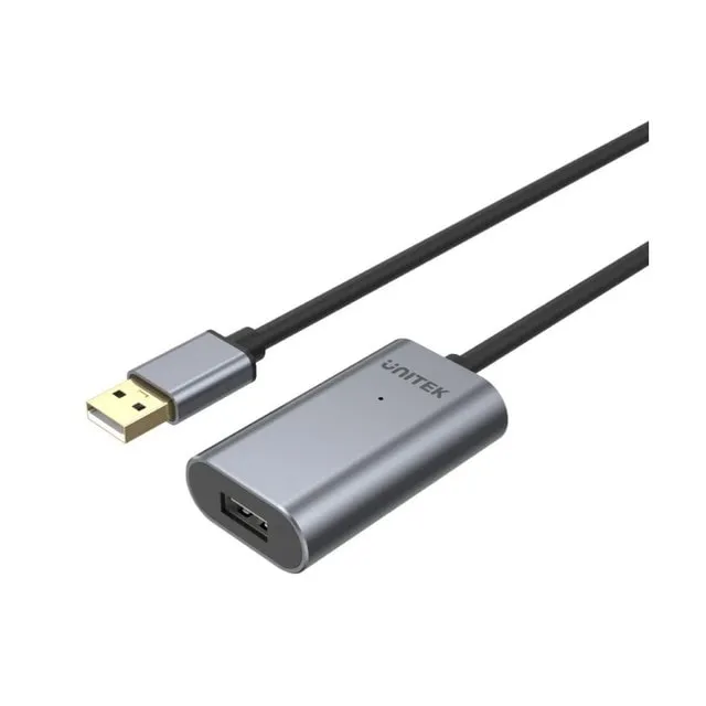 Unitek USB 2.0 Extension Cable 20M – High-Speed Data Transfer for Printers, Keyboards, and More