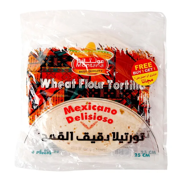 Montana Wheat Flour Tortilla 25cm 6 Pcs