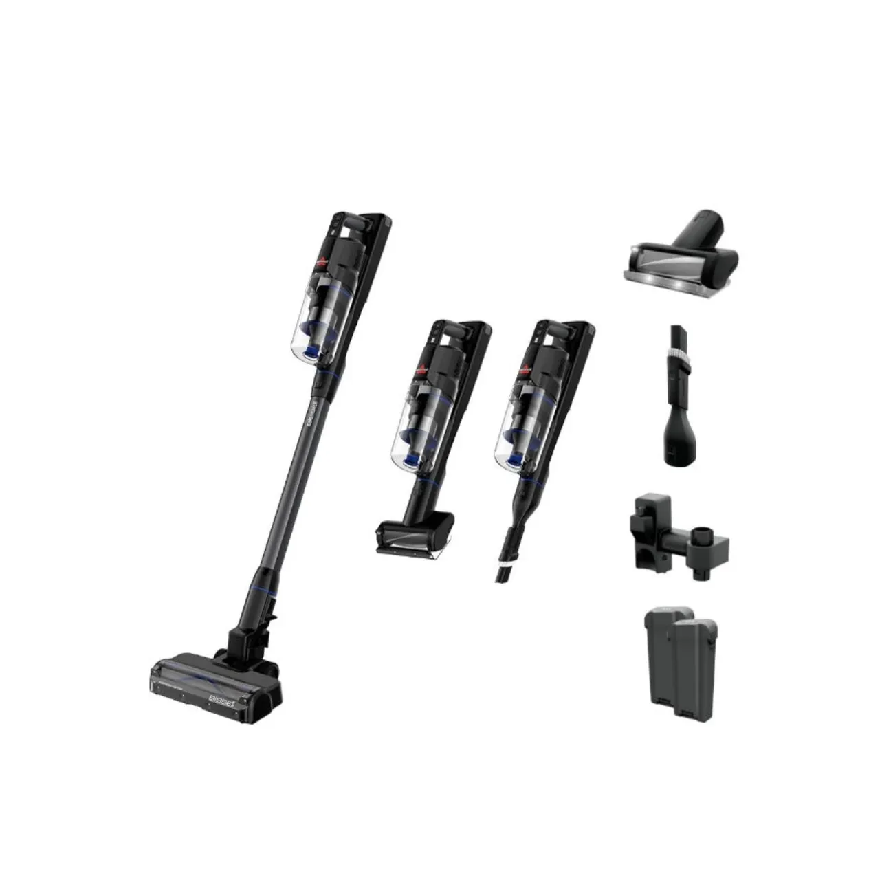 Bissell مكنسة عصا لاسلكية PowerClean FurGuard بقدرة 280W، أسود/أزرق، 4241K