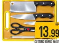 Cutting Board With Knife Set
