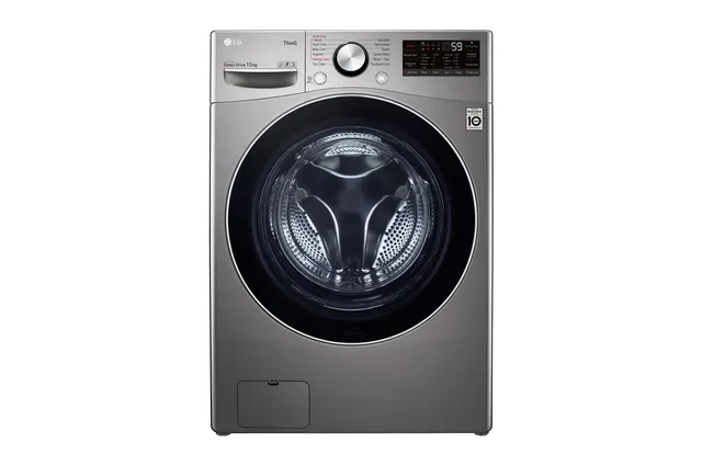 LG Front Load Washing Machine, AI DD, ThinQ, TurboWash, Silver, F0L9DYP2S (International Version)