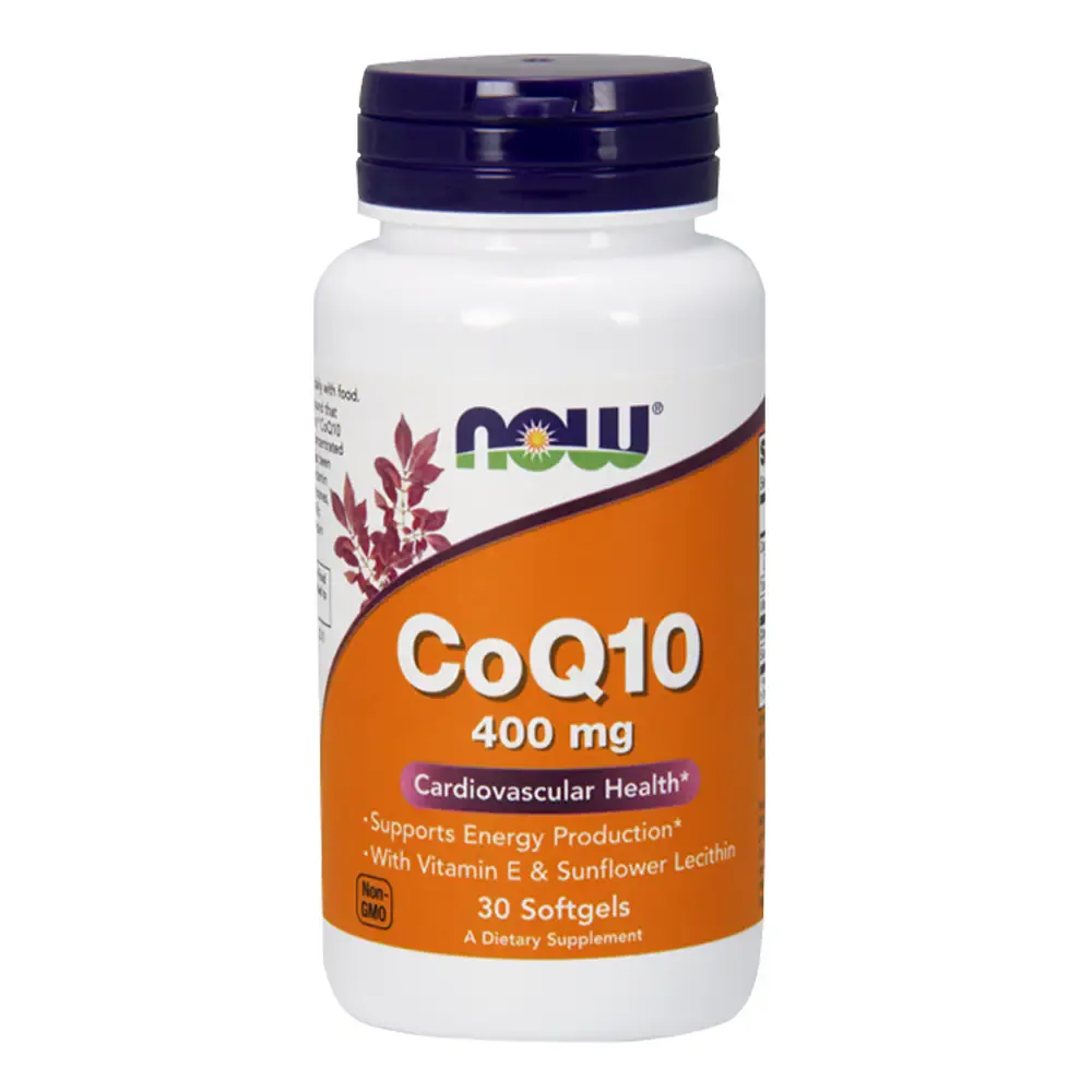 now CoQ10 400 mg - بدون نكهة - 30 كبسولة جيلاتينية