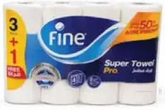 Fine Super Towel Roll 3 Ply