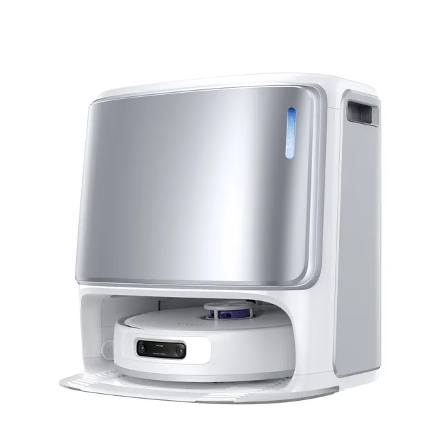 Narwal Freo Z10 Ultra Robot Vacuum Cleaner with Mop Function, 18,000 Pa Suction Power, Dynamic Mop Expansion, Tangle-Free System, Intelligent Wet/Dry Cleaning, All-in-One Base Station, Silver