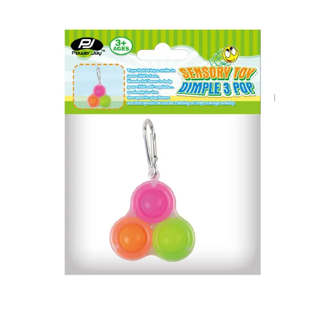 P.Joy Sensory Toy Dimple 3Pop Keychain