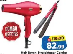 sanford Hair Dryer+Straightener Combo
