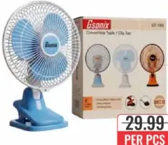 Gsonix مروحة بمشبك طاولة