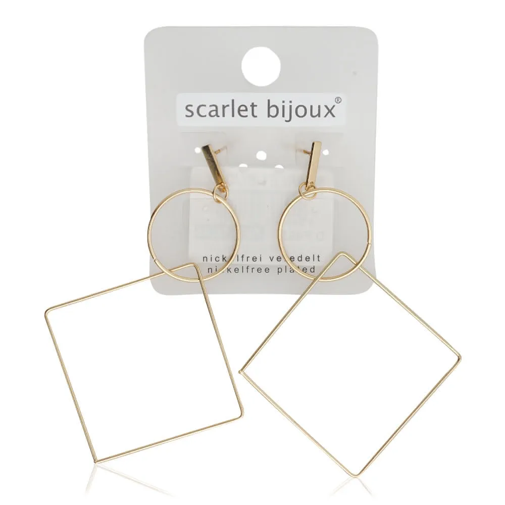 Scarlet Bijoux سكارليت بيجوس أقراط أذن بلون ذهبي