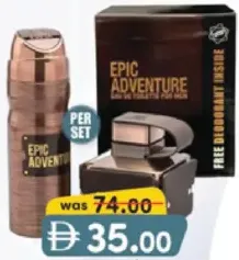 Emper Epic Adventure Edt For Men + Deo Spray