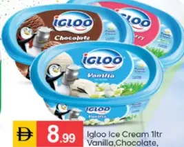 Igloo Ice Cream Vanilla, Chocolate, Strawberry