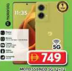 motorola Moto S50 Neo 5G, 12+12 GB Ram / 256 GB Tdra