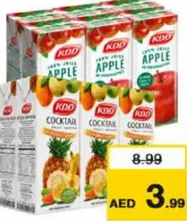 Kdd Juice Nectar Apple/Cocktail