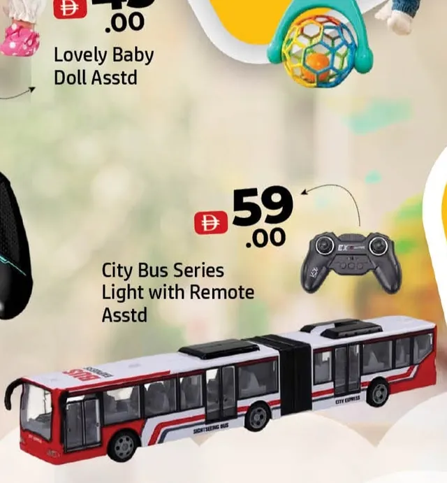 City Bus Series Light with Remote Assorted