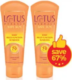Lotus Herbal Safe Sun Daily Multi -Function Sunscreen Spf 70