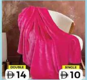 Fashbury Fleece Blanket Plain Single