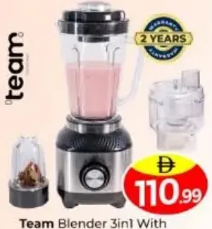 team Blender 3in1 With Jars 600w