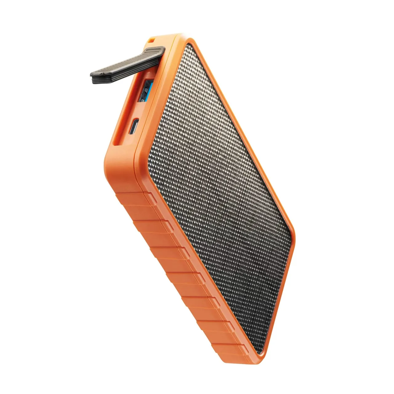 Cellularline باور بانك شمسي 10000 mAh بقدرة 20W، برتقالي، PBSOLAR