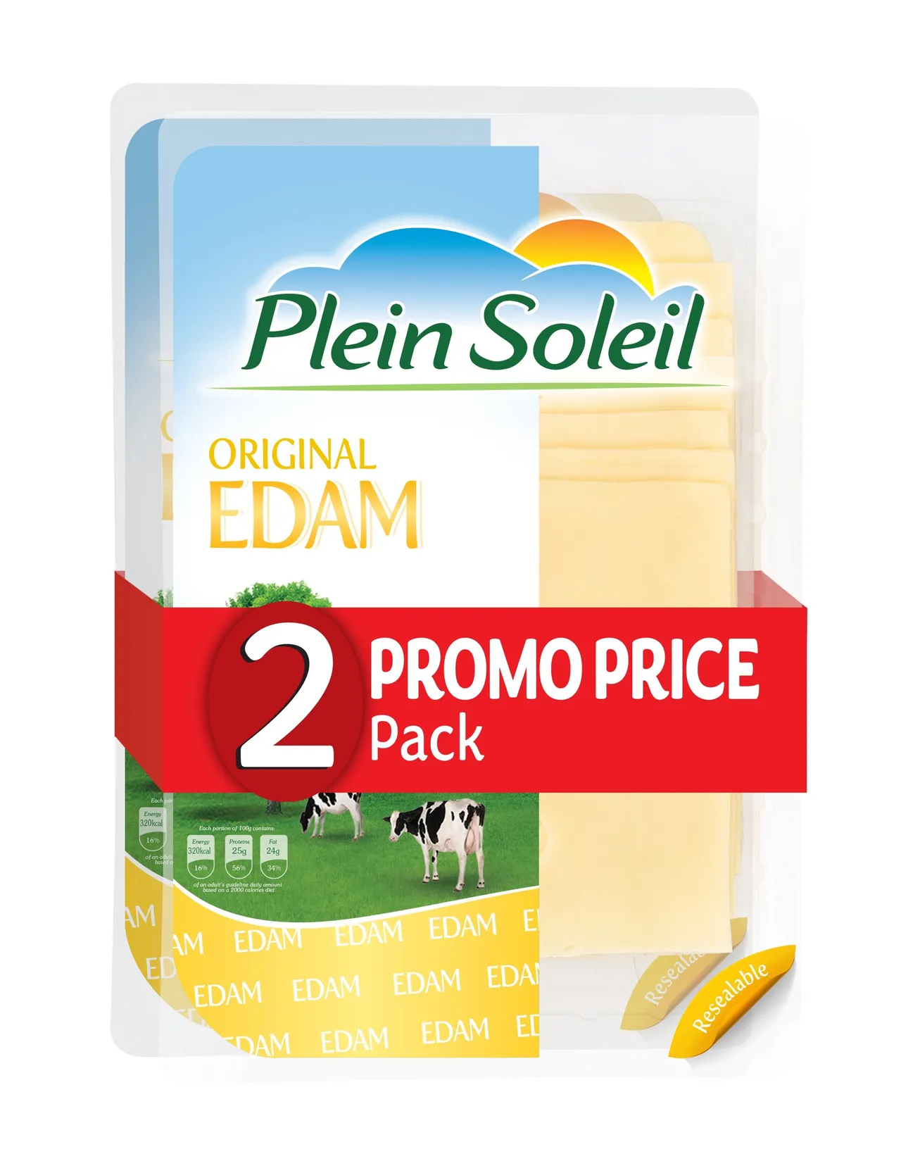 Plein Soleil شرائح جبن إيدام
