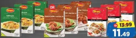 Shan Biryani Masala/Tandoori Masala/Chicken Tikka BBQ/Chaat Masala/Fruit Chaat