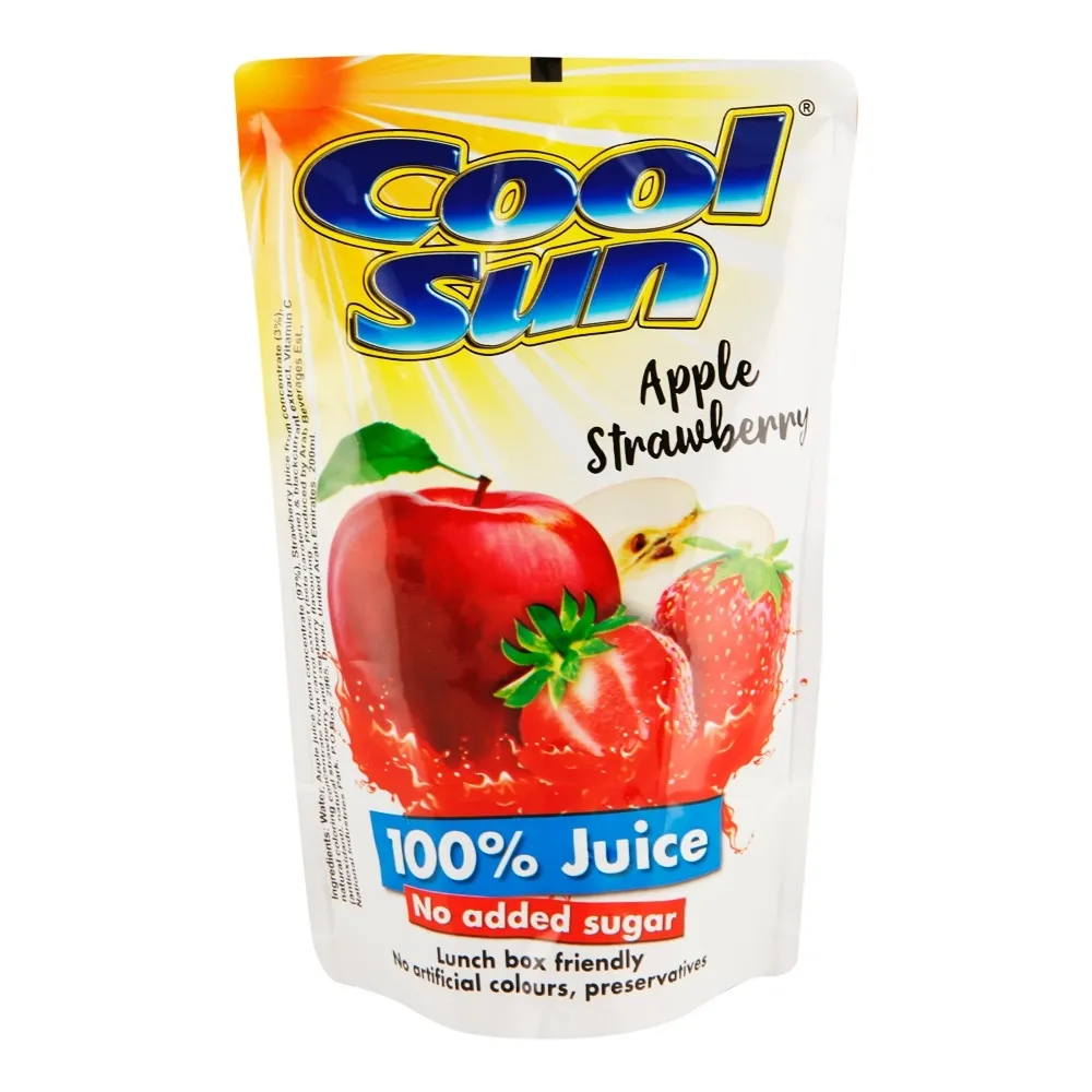 Cool Sun عصير تفاح وفراولة 100%
