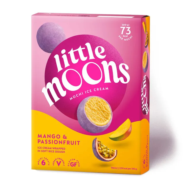 Little Moons Passionfruit and Mango Flavoured Mochi Ice Cream