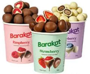 Barakat Blueberry / Strawberry / Raspberry Chocolate Coated Fruit Bites