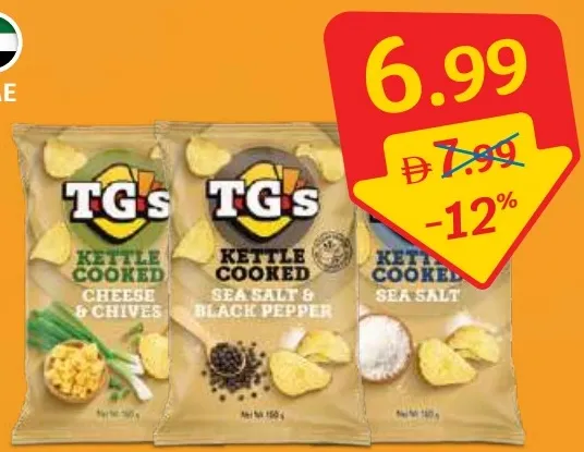 TG's Kettle Chips Assorted