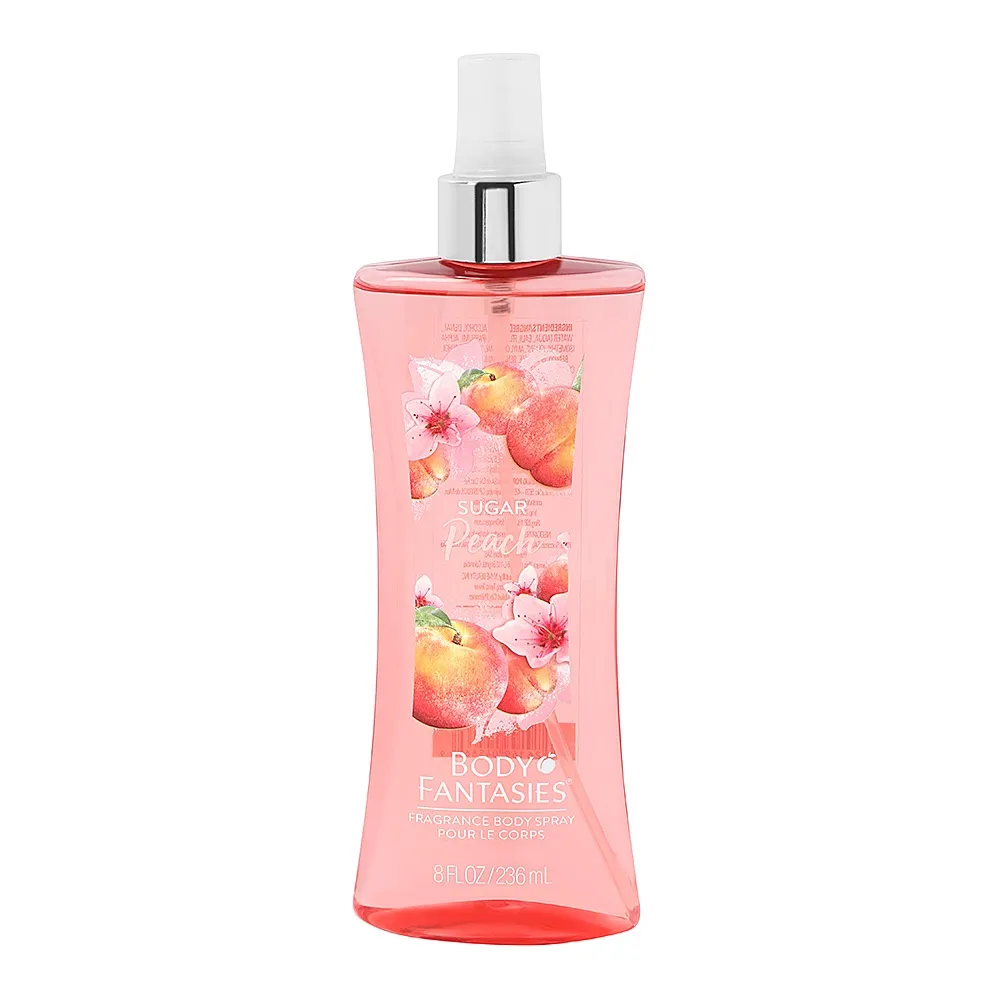 Body Fantasies بخاخ للجسم بعطر الخوخ السكري