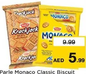 Monaco Classic Biscuit/Parle Krack Jack Biscuit