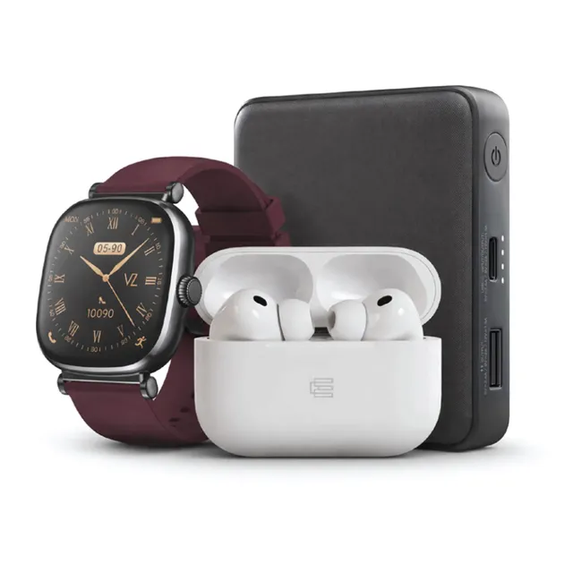 Voz Ladies Smartwatch, VZSL1 + Power Bank, VZPD10X + Earbuds, EBT6