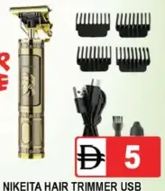 Niketa Hair Trimmer Usb Fncn NK-2024