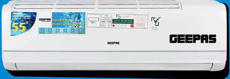 Geepas مكيف سبليت انفرتر بضاغط روتاري بقدرة 2 Ton