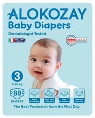 Alokozay Premium Baby Diaper Assorted S3 / S4 / S5 / S6 / S7