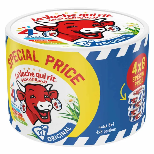La Vache Qui Rit Original Spreadable Cheese Triangles,4x8 portions