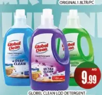 Global Clean Liquid Detergent Ultra Clean Lavender / Original Scent Green / Deep Clean Blue